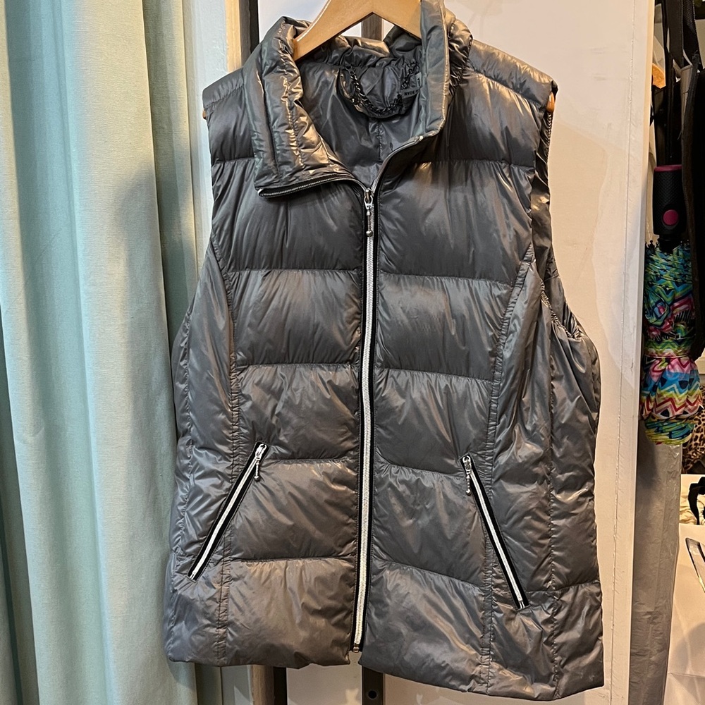 My Anorak gray puffer vest